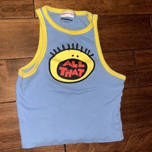 Nickelodeon Light Blue Tank with Yellow Trim